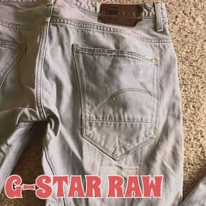 G STAR Raw 36 x 34 Jeans Arc 3D Slim Fit Denim Cotton Blue